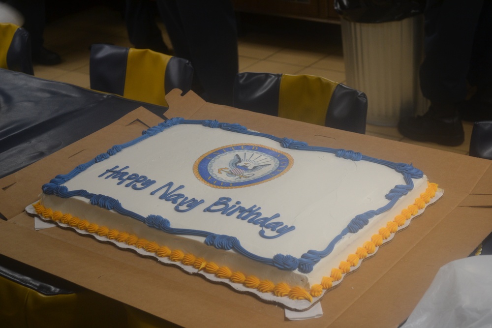 NAVY BIRTHDAY CAKE