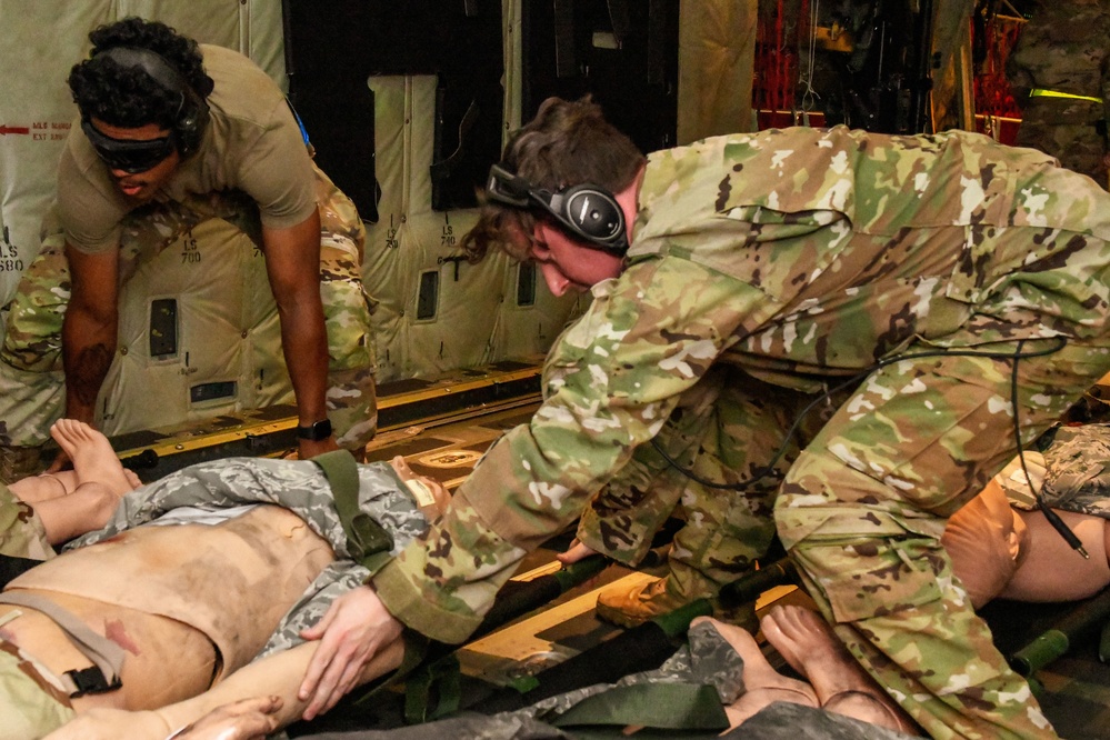 374th MDG conduct aeromedical evacuation ops during SRI