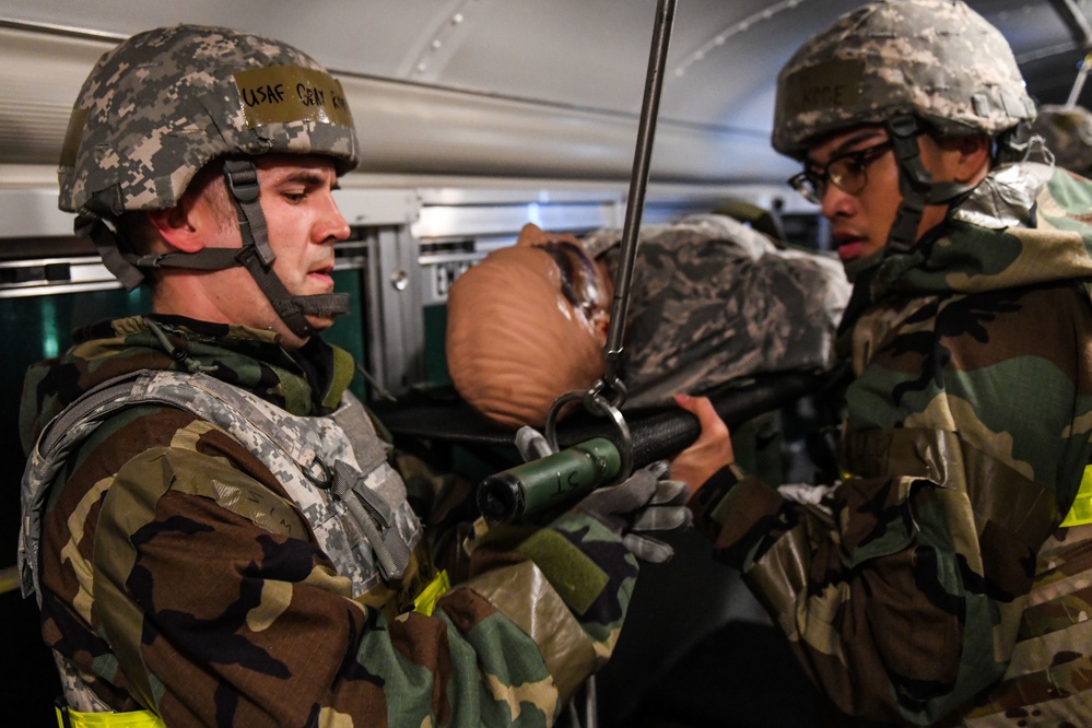 374th MDG conduct aeromedical evacuation ops during SRI