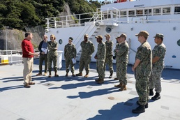 CSG-7 Sailors Tour Oceanographic Survey Ship USNS Mary Sears