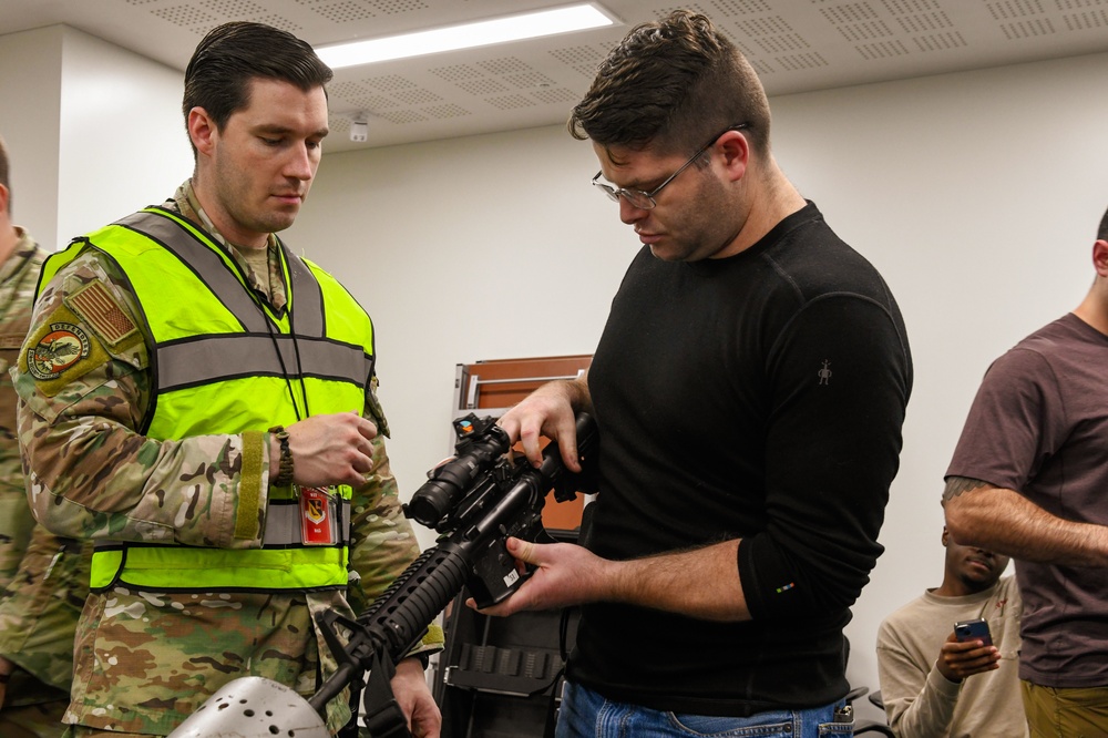 374th SFS respond to simulated opposing forces during SRI