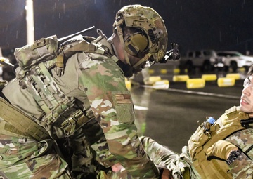 374th SFS respond to simulated opposing forces during SRI