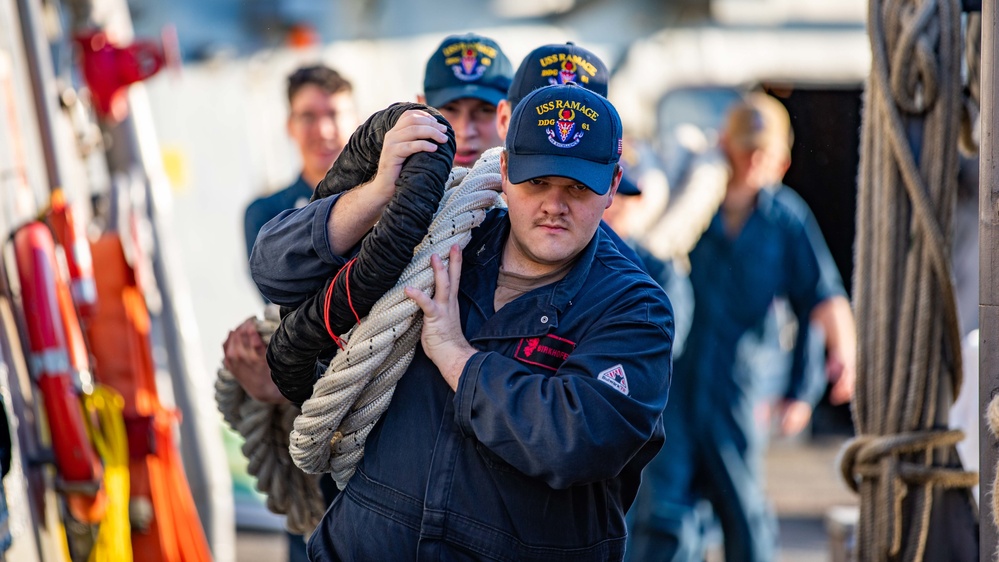 USS Ramage Arrives at Naval Station Mayport