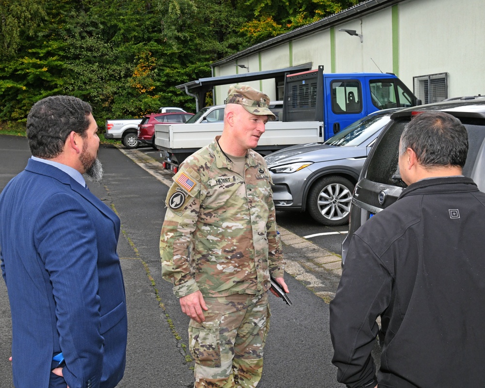 Brig. Gen. Joseph E. Hilbert visits the “Rock”