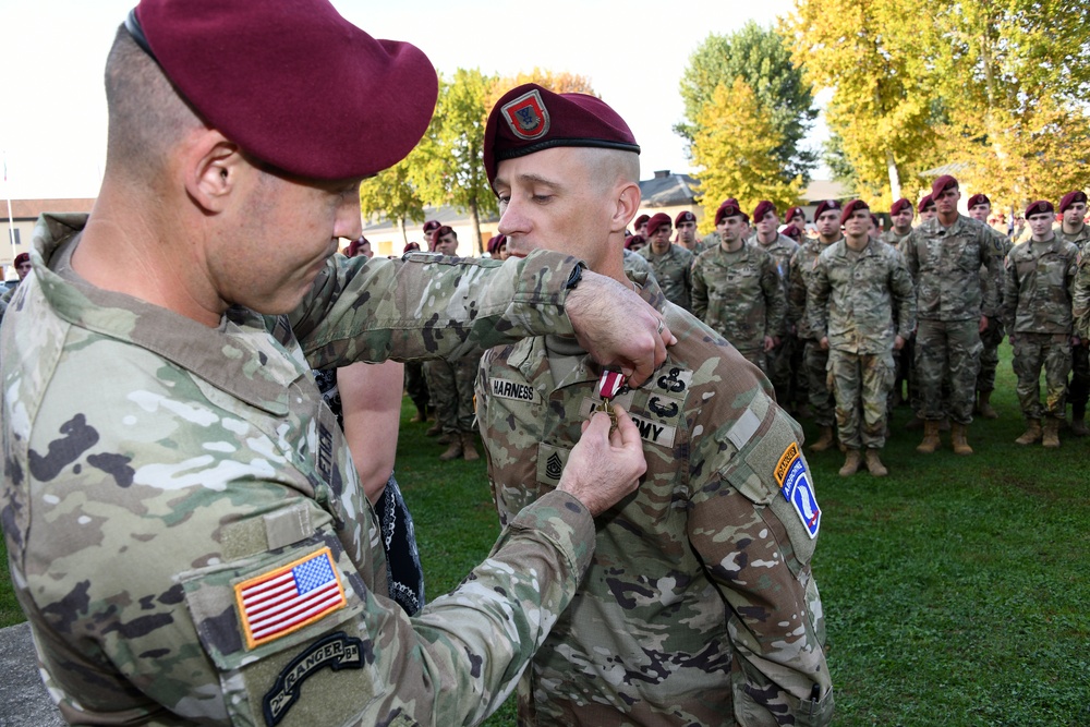 1st Battalion, 503rd Parachute Infantry Regiment, 173rd Airborne Brigade Award Ceremony