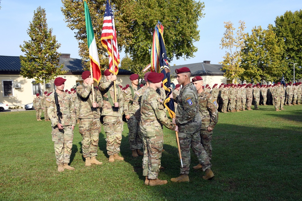 1st Battalion, 503rd Parachute Infantry Regiment, 173rd Airborne Brigade Change of Responsibility Ceremony