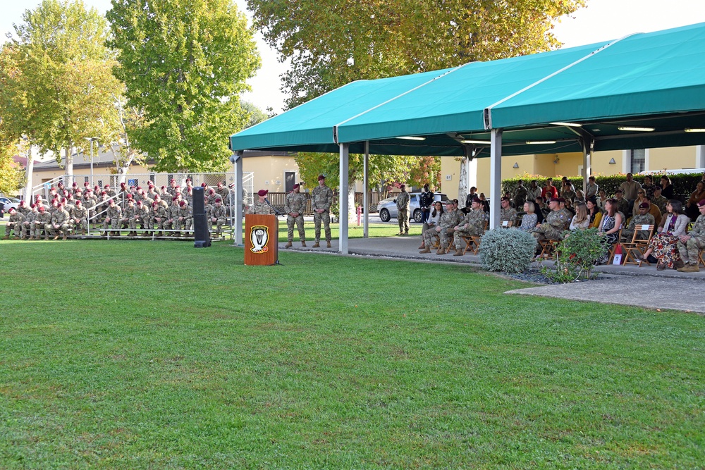 1st Battalion, 503rd Parachute Infantry Regiment, 173rd Airborne Brigade Change of Responsibility Ceremony