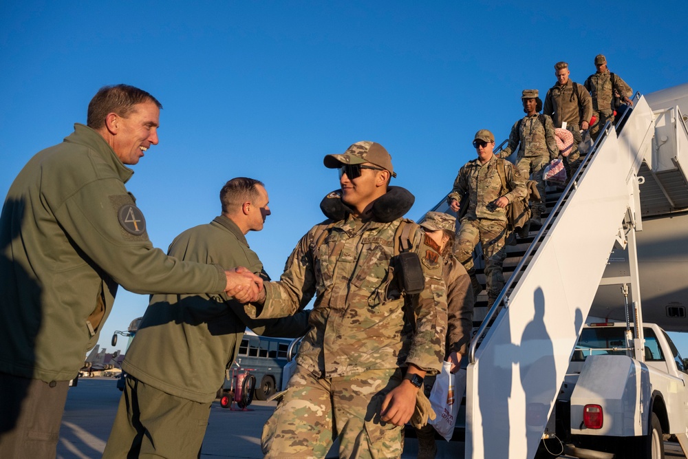 335th FS, 335th FGS return from deployment