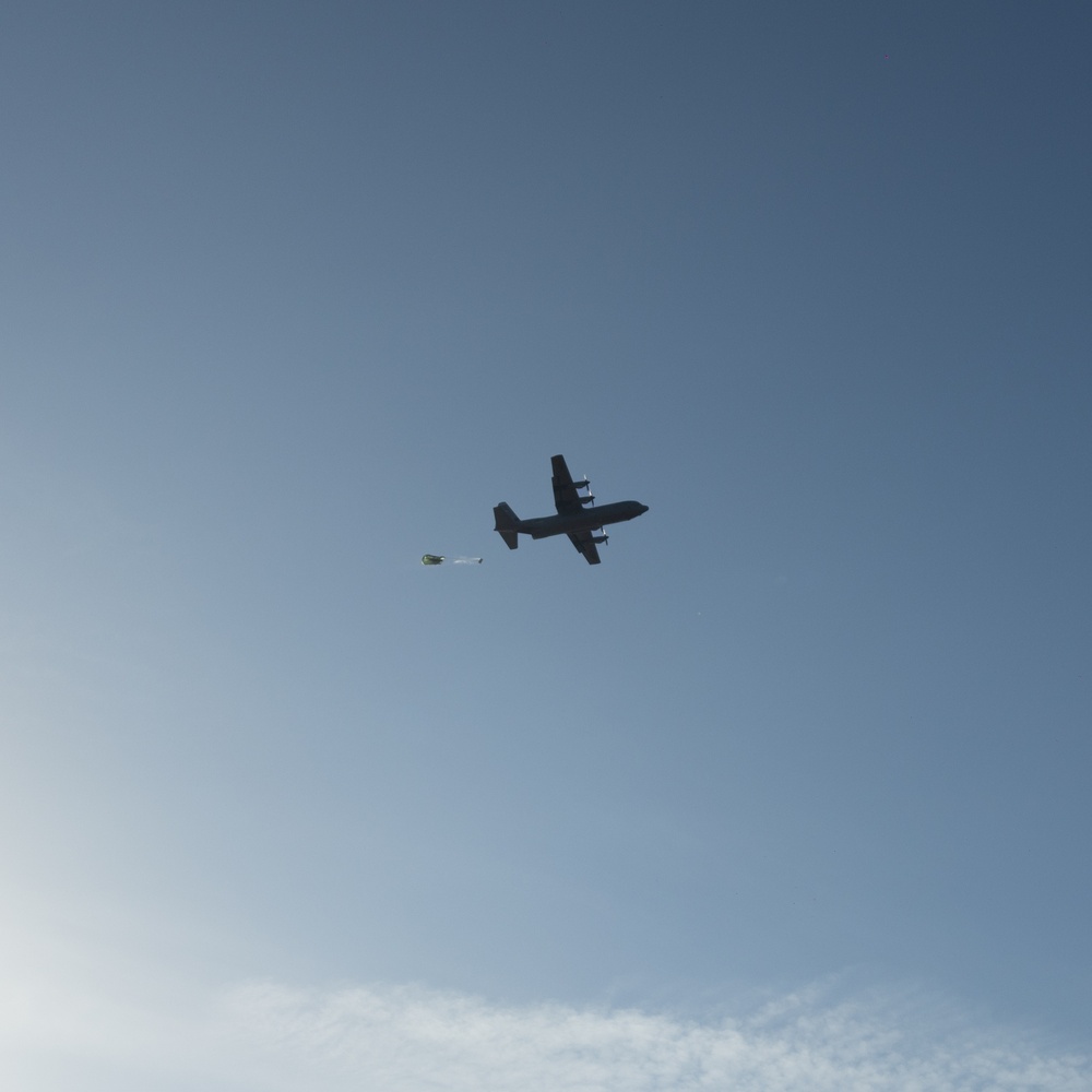 Aerial Drops training in Chievres Air Base, Belgium