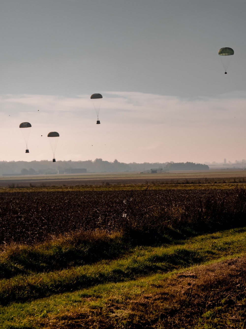 Aerial Drops training in Chievres Air Base, Belgium