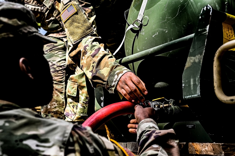 U.S. Army 58th Troop Command Washes off a Weekend Training