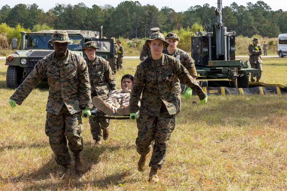 Combat Logistics Battalion 24 conducts evacuation control center training