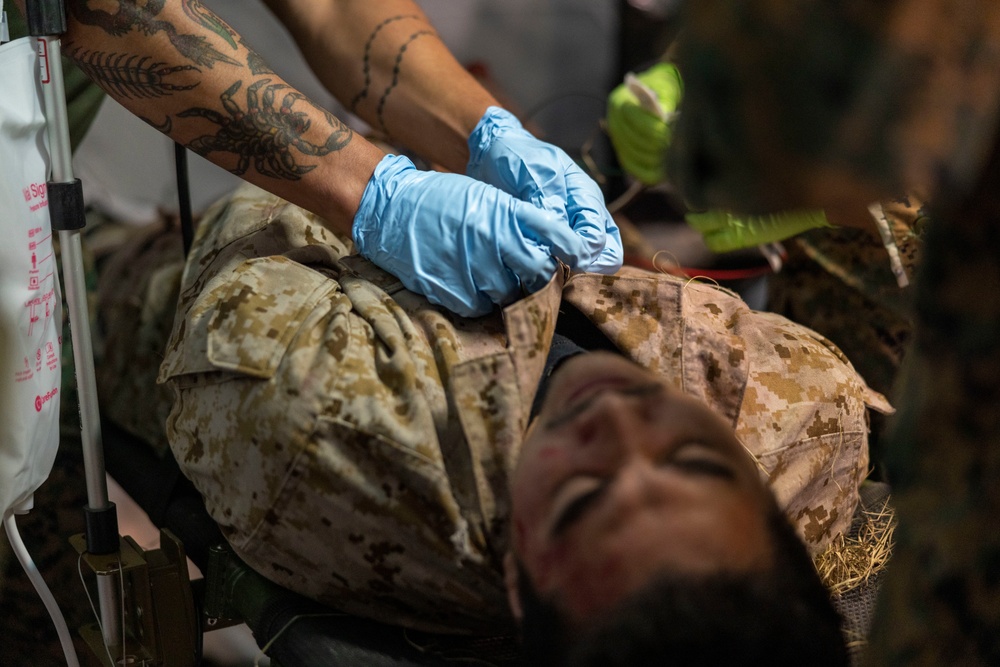 Combat Logistics Battalion 24 conducts evacuation control center training