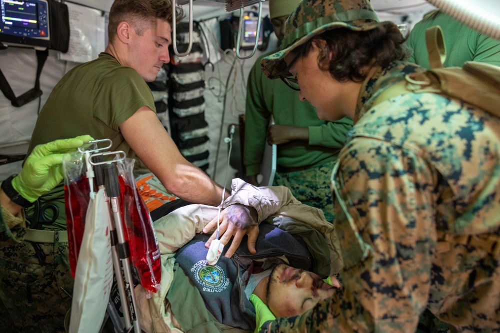 Combat Logistics Battalion 24 conducts evacuation control center training