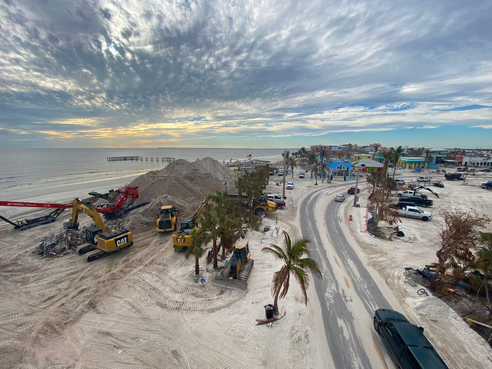 Cleanup Continues on Fort Myers Beach