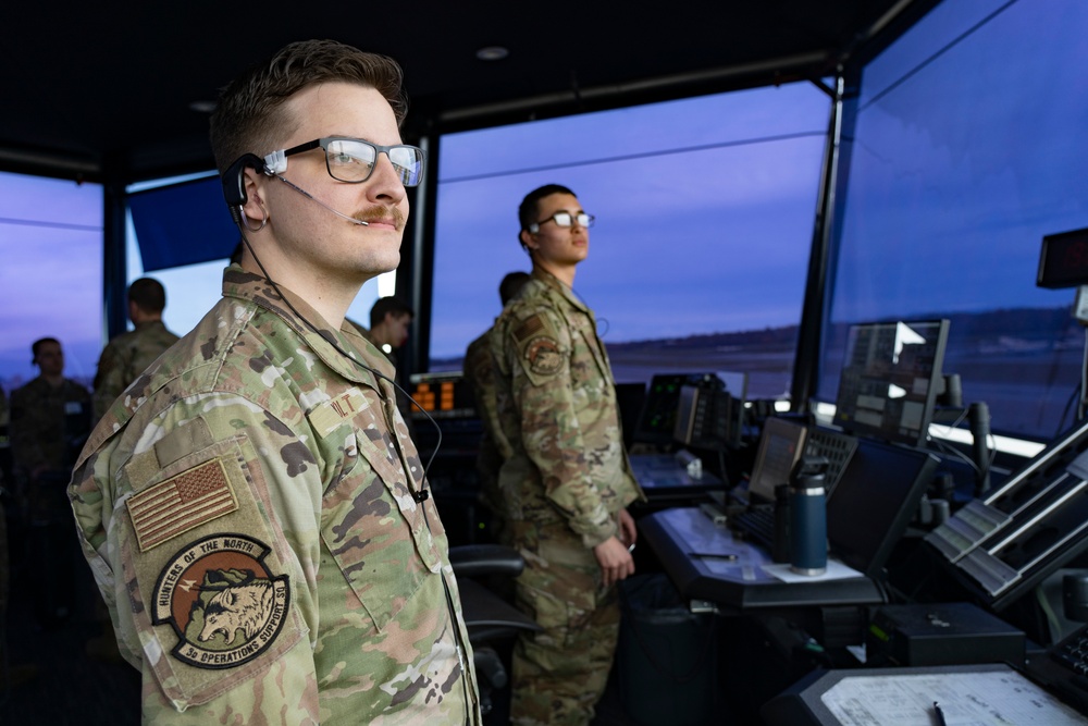 3rd OSS Air Traffic Controllers watch over the sky