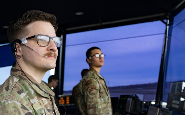 3rd OSS Air Traffic Controllers watch over the sky