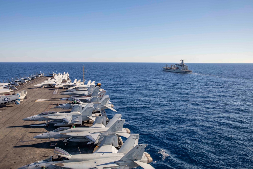 USS George H.W. Bush Vertical Replenishment