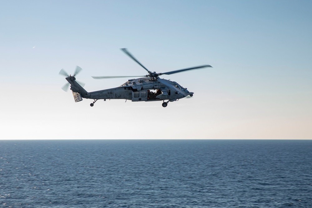 USS George H.W. Bush Vertical Replenishment