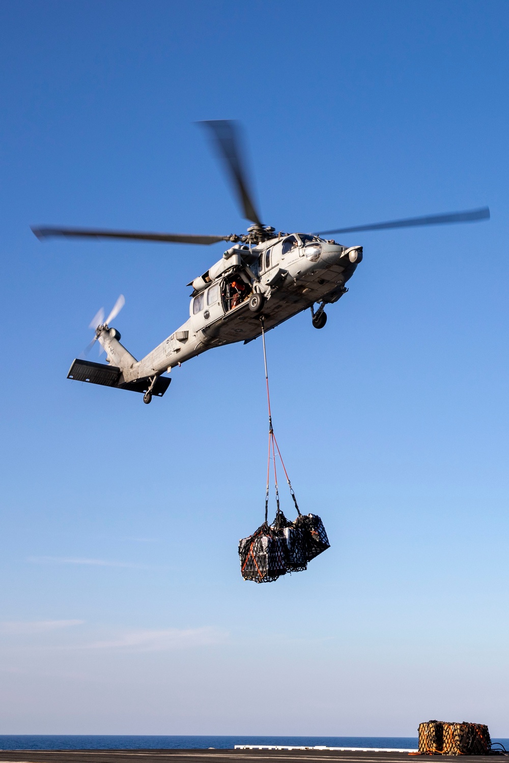 USS George H.W. Bush Vertical Replenishment