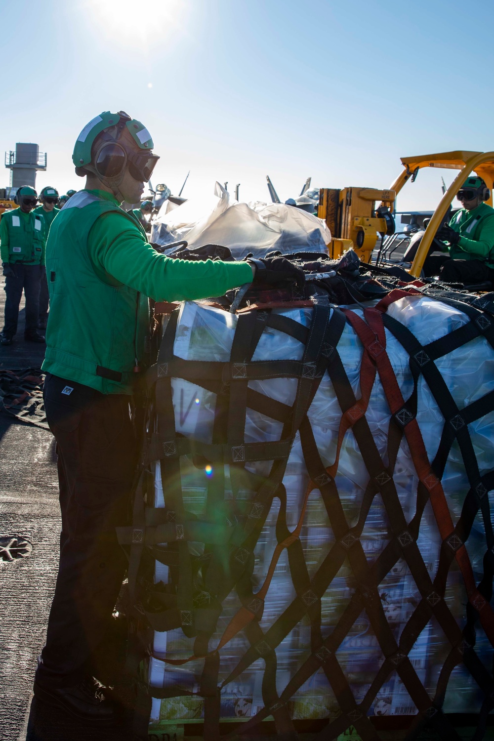 USS George H.W. Bush Vertical Replenishment