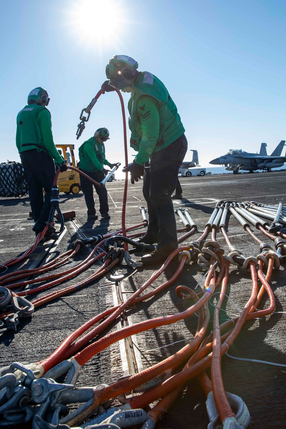 USS George H.W. Bush Vertical Replenishment