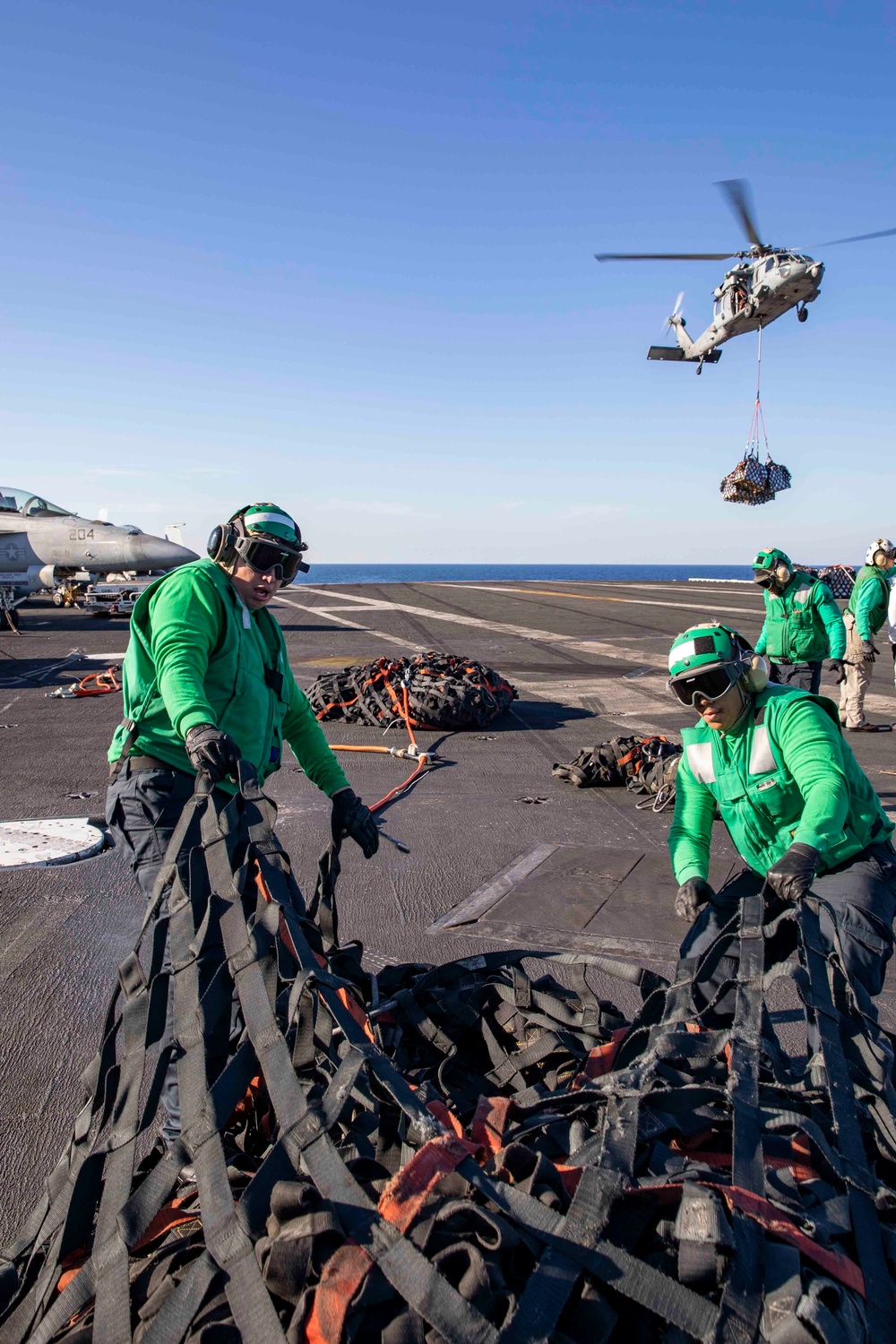 USS George H.W. Bush Vertical Replenishment