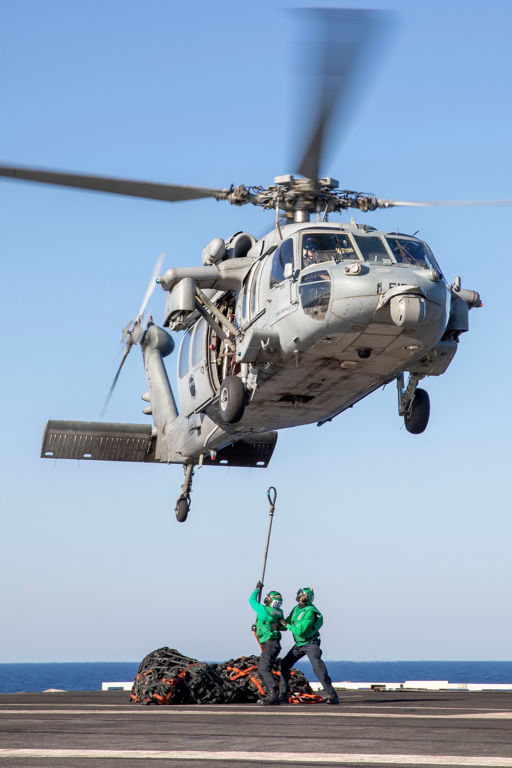 USS George H.W. Bush Vertical Replenishment