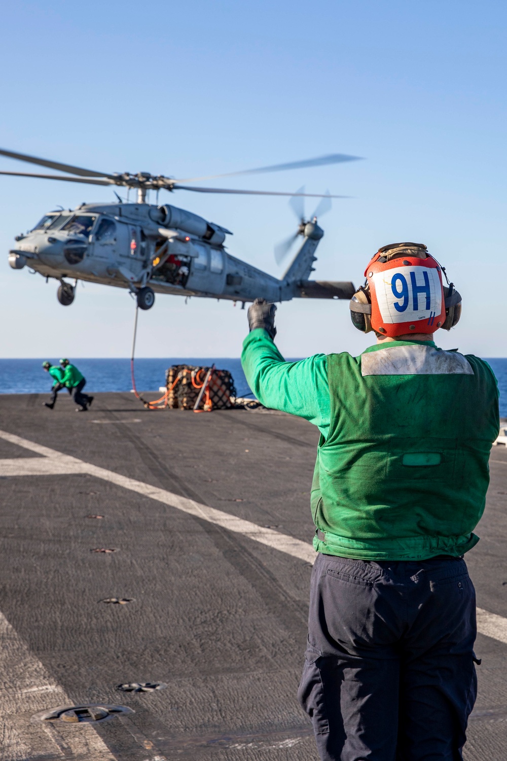 USS George H.W. Bush Vertical Replenishment