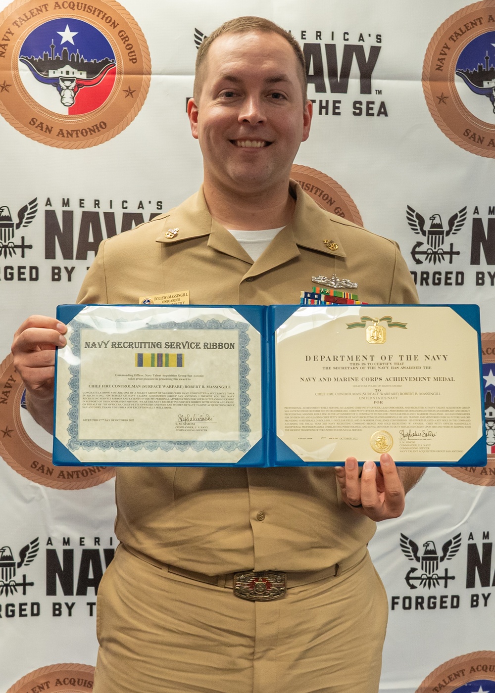 Lufkin Native Recognized for His Exceptional Naval Service