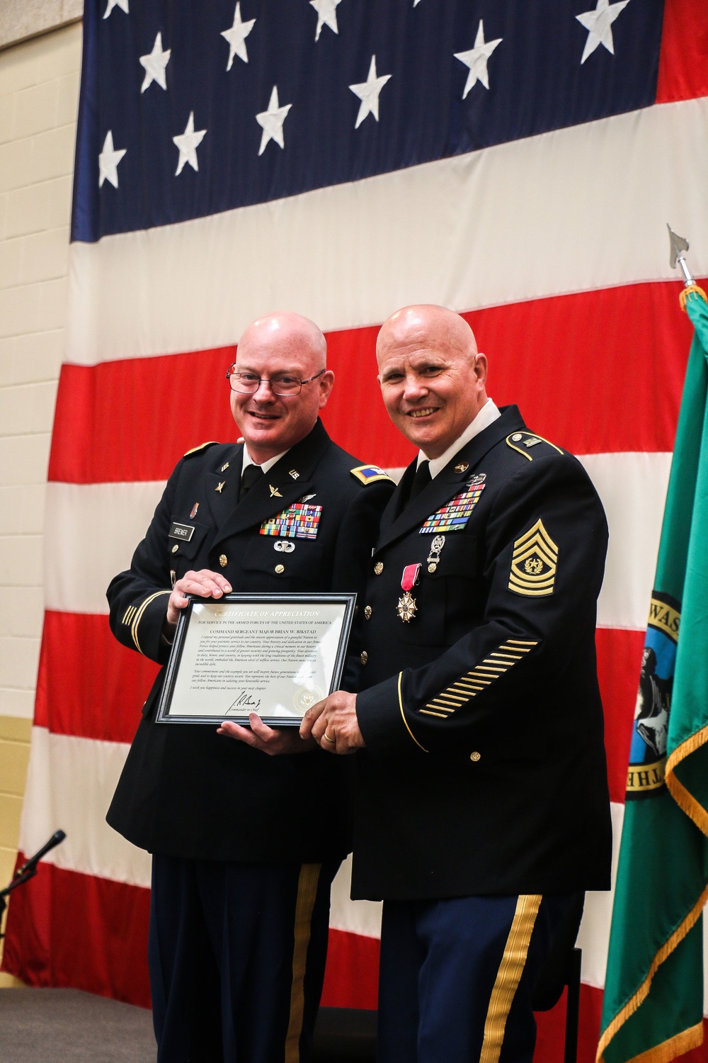 WA Guard Command Sgt. Major leaves a legacy after 40 years of service