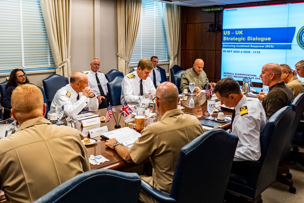 CNO, Commandant, and First Sea Lord meet for Strategic Dialogue on Delivering Combined Seapower