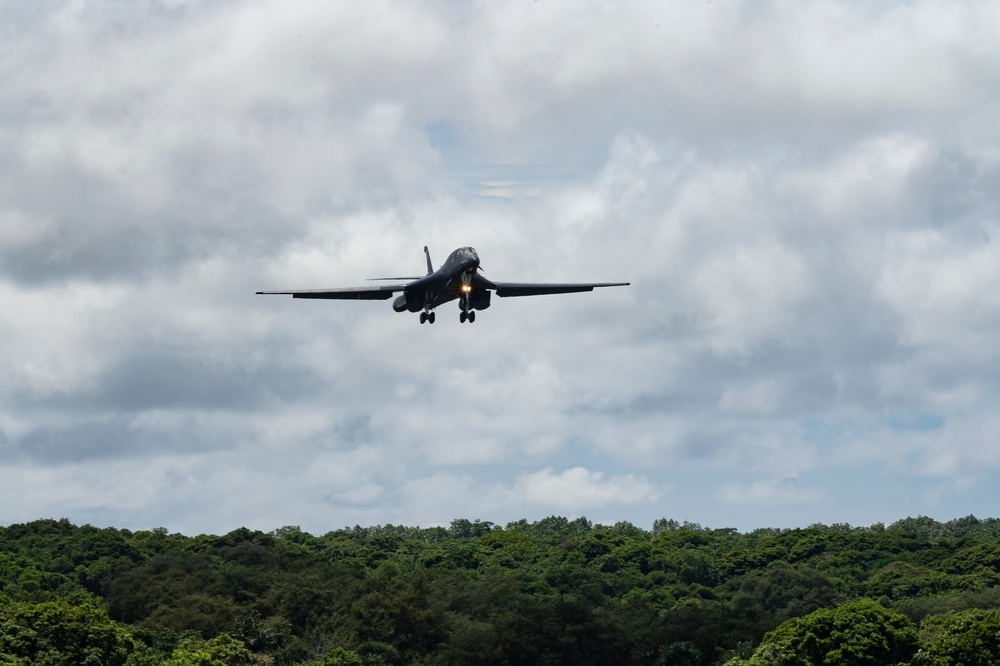 B-1B Bomber Task Force returns to Guam for multilateral training operations