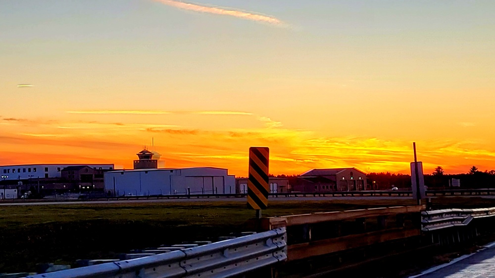 Dusk scenes at Sparta-Fort McCoy Airport at Fort McCoy