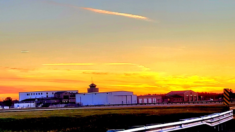 Dusk scenes at Sparta-Fort McCoy Airport at Fort McCoy