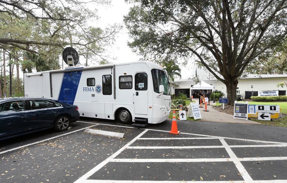 A Disaster Recovery Center is Set Up to Assist Residents Impacted by Hurricane Ian