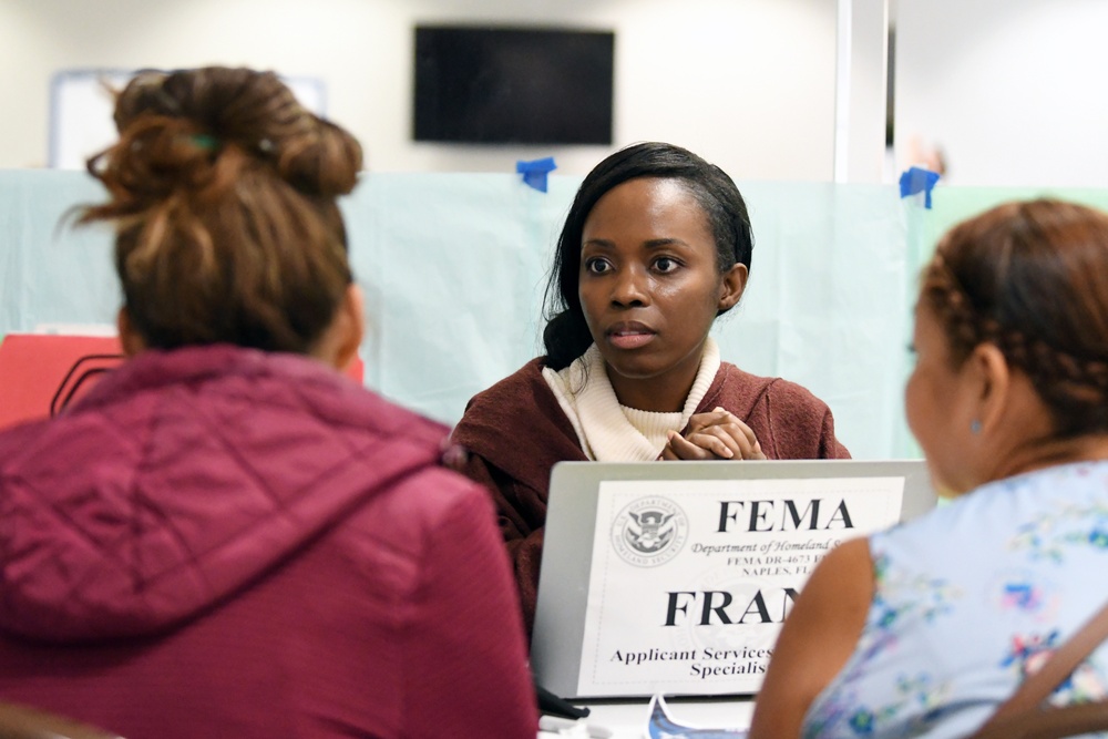 A Disaster Recovery Center is Set Up to Assist Residents Impacted by Hurricane Ian