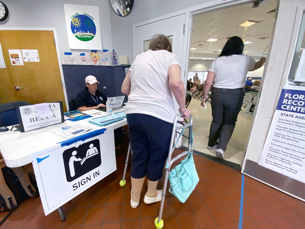 A Disaster Recovery Center is Set Up to Assist Residents Impacted by Hurricane Ian