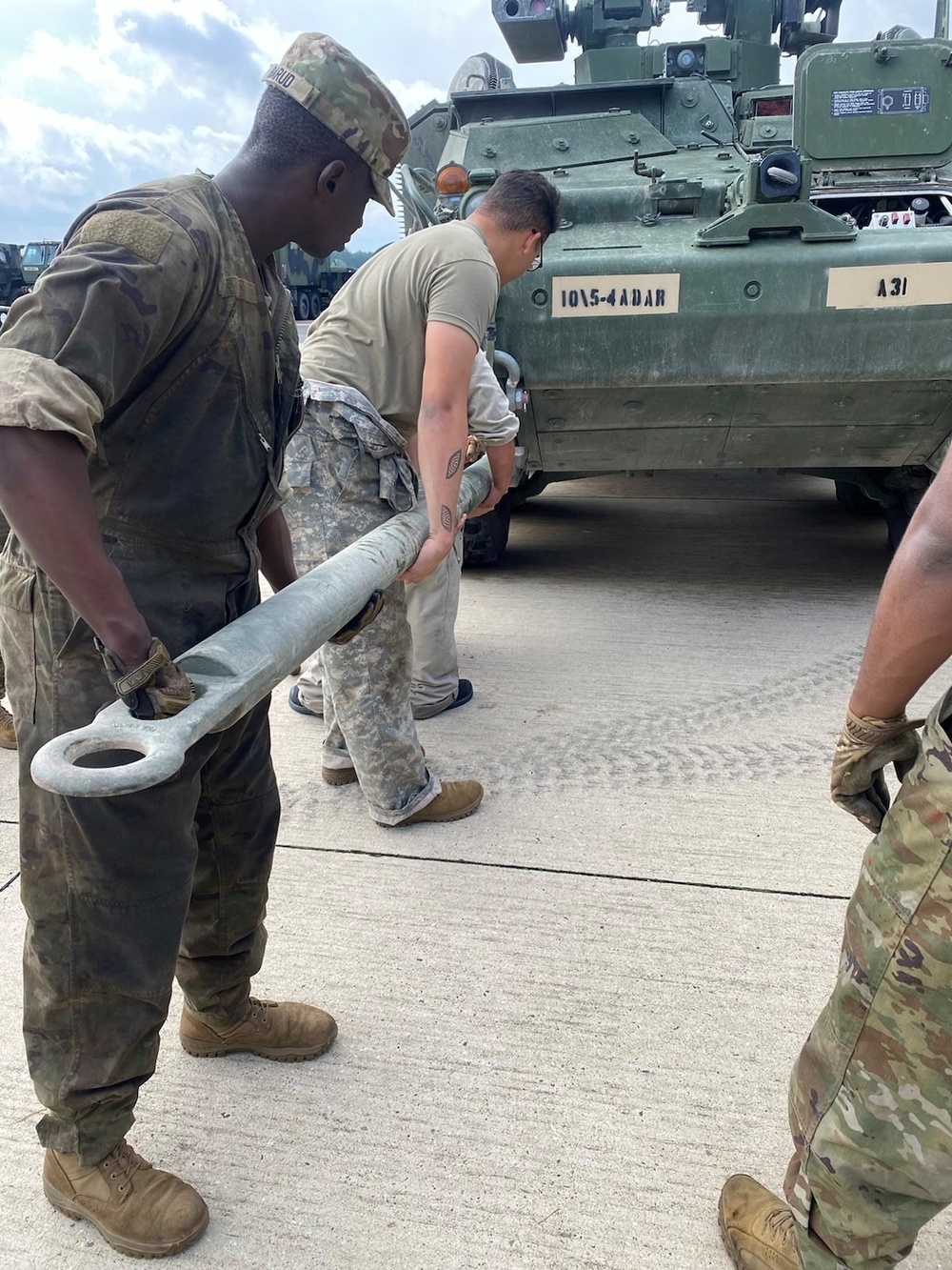 Air Defenders get hands on maintenance training with their new M-SHORADS