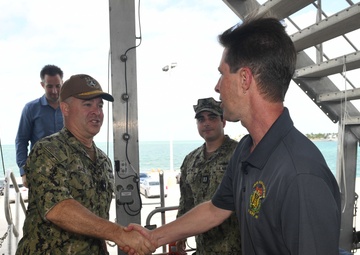 4th Fleet Reserve Commander Visits USNS Burlington for FLEX