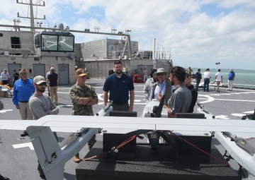 4th Fleet Reserve Commander Visits USNS Burlington for FLEX