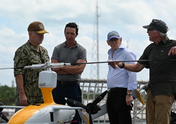 4th Fleet Reserve Commander Visits USNS Burlington for FLEX