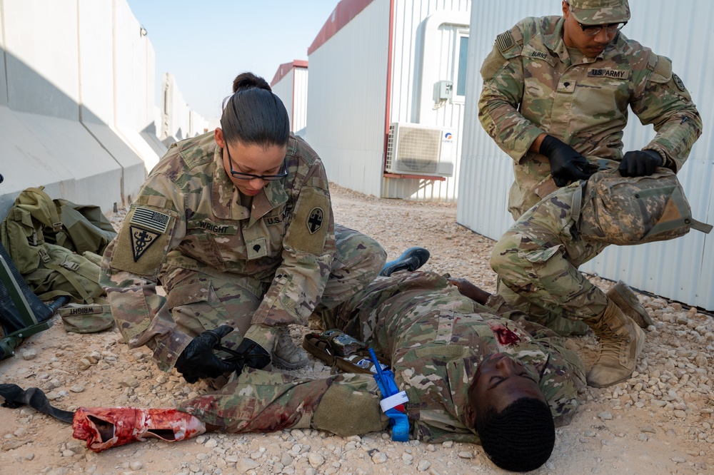 PSAB Soldiers Exercise Tactical Combat Casualty Care