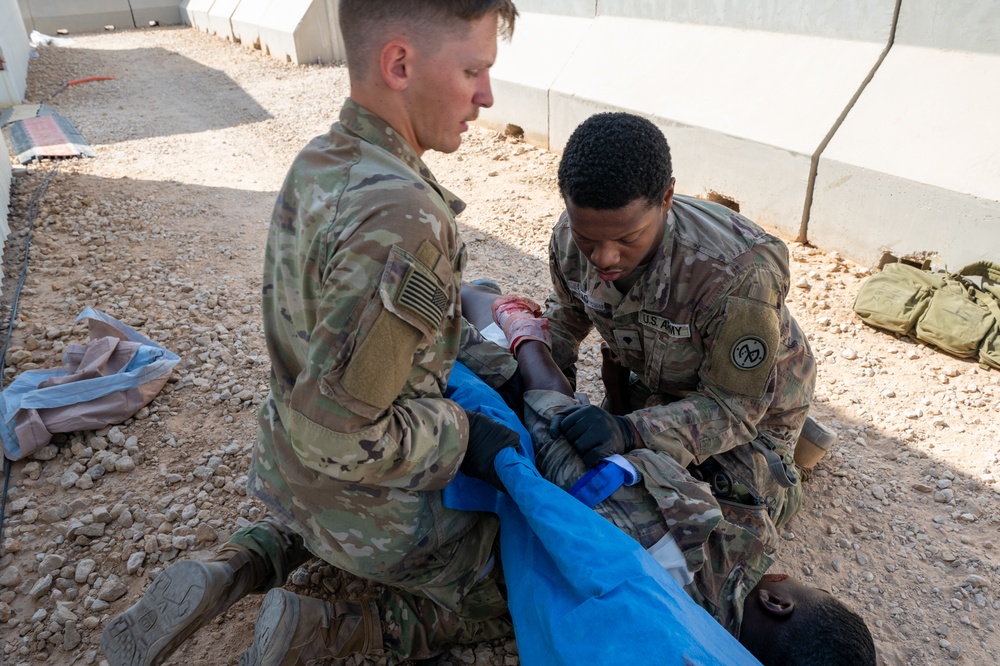 PSAB Soldiers Exercise Tactical Combat Casualty Care