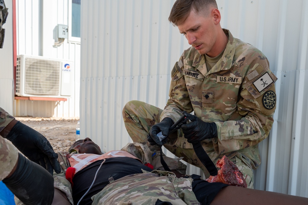 PSAB Soldiers Exercise Tactical Combat Casualty Care