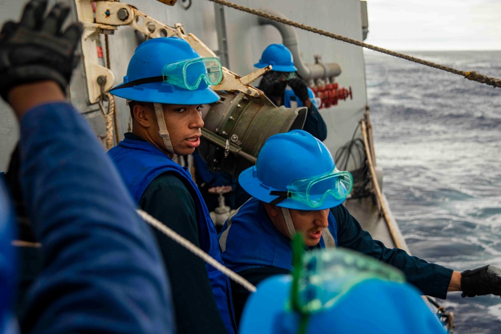 U.S. Navy Boatswain’s Mate Replenishment at Sea