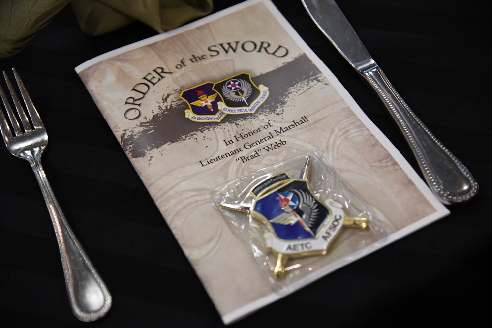 Retired Lt. Gen. Brad Webb honored with Order of the Sword