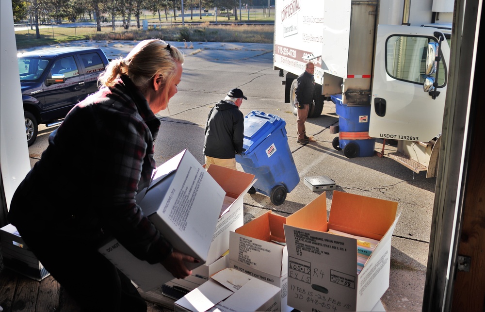 Army Energy Action Month: Fort McCoy’s DHR holds massive fall paper shredding, recycling event