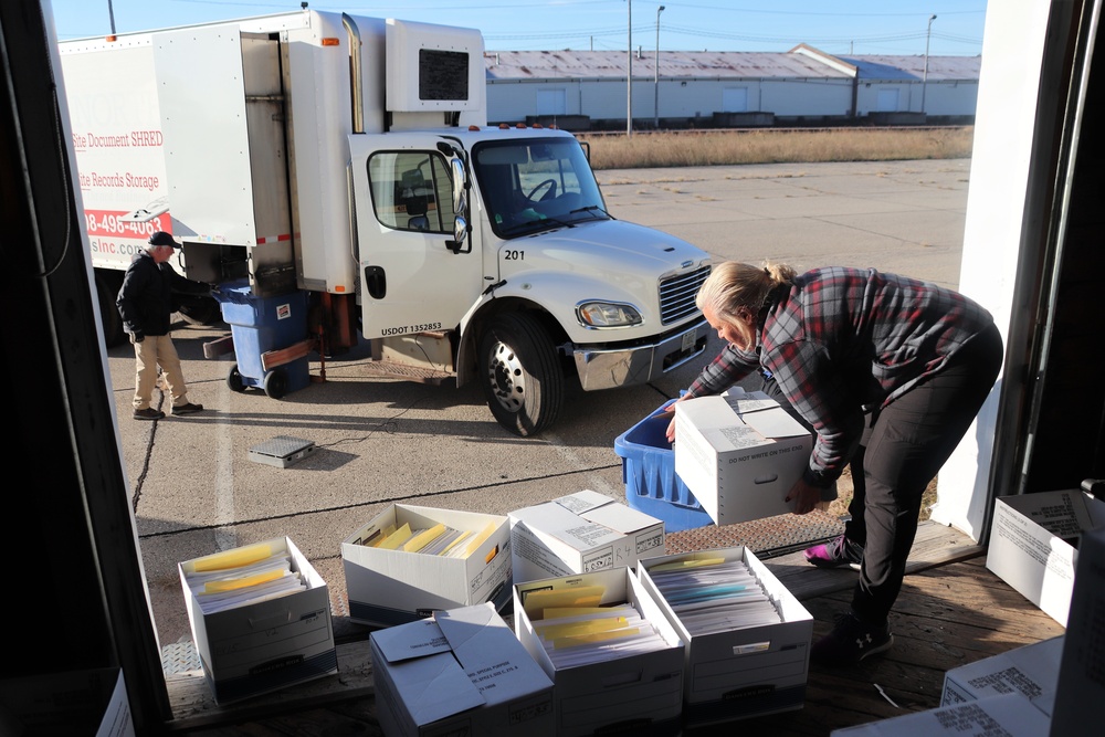 Army Energy Action Month: Fort McCoy’s DHR holds massive fall paper shredding, recycling event