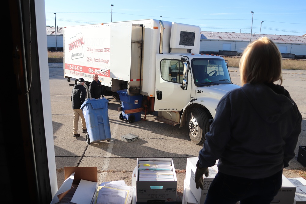 Army Energy Action Month: Fort McCoy’s DHR holds massive fall paper shredding, recycling event